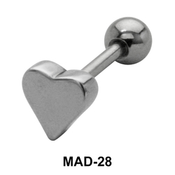 Heart S316L Tongue Piercing MAD-28